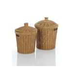 Mien Konik İkili Hasır Rattan Sepet Patates Soğanlık 23 Litre