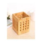 Mien Men664 Bambu Dikdörtgen Delikli Dik Kaşıklık 10X14 Cm