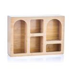 Mien MIEN-1356 Bambu Dekoratif Raf Çok Amaçlı Organizer 40x28 cm