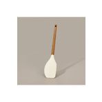 MİEN Mien Akasya Saplı Silikon Servis Spatulası - Kahverengi / Krem