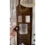 Mien Papatya Model Cam Kupa - Şeffaf - Siyah - 300 ml