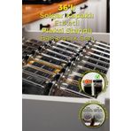 Mienda Home 36'lı Şeffaf Pleksi Standlı Cam Baharatlık Seti Siyah Kapak Ve Etiketli Baharatlık Mh02syh36