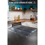 Mienda Home 6 Parça Pleksi-şeffaf Baharatlık Standı Çekmece İçi Düzenleyici Organizer-mhydkplx6