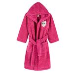 Miespiga Çocuk Welsoft Peluş Sabahlık | Peluş Bornoz (as1, age, numeric_5, numeric_6, Fuşya, 5-6 Yaş)