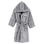 Miespiga Çocuk Welsoft Peluş Sabahlık | Peluş Bornoz (as1, age, numeric_5, numeric_6, Gri, 5-6 Yaş)