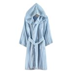Miespiga Ördek Nakışlı Çocuk Müslin Bornoz | Havuz, Plaj, Banyo Kapşonlu Kız & Erkek Çocuk Müslin ve Pamuklu Kimono Bornoz (5-6 Yaş, Mavi)