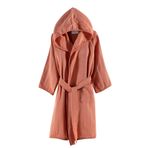 Miespiga Ördek Nakışlı Çocuk Müslin Bornoz | Havuz, Plaj, Banyo Kapşonlu Kız & Erkek Çocuk Müslin ve Pamuklu Kimono Bornoz (9-10 Yaş, Kiremit)