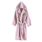 Miespiga Ördek Nakışlı Çocuk Müslin Bornoz | Havuz, Plaj, Banyo Kapşonlu Kız & Erkek Çocuk Müslin ve Pamuklu Kimono Bornoz (9-10 Yaş, Pembe)