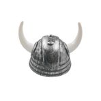 Miğfer Viking Şapkası 2 Boynuzlu Gümüş