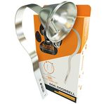 Mighty Paw Metal Lazımlık Zili, Şık Gümüş Zilli ve Destekli Tamamen Metal Köpek Kapı Zili, Kalın Duvarlı Dayanıklı Zil, Ses Kalitesini Optimize Eder. Ücretsiz Eğitim İpuçları Dahildir
