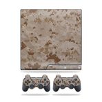 MightySkins Kaplama Sony Playstation 3 PS3 Slim Skins + 2 Controller Skins Sticker Desert Camo ile Uyumlu