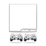 MightySkins Kaplama Sony Playstation 3 PS3 Slim Skins + 2 Controller Skins Sticker Düz Beyaz