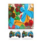 MightySkins Kaplama Sony Playstation 3 PS3 Slim Skins + 2 Controller Skins Sticker Funky Flowers ile Uyumlu