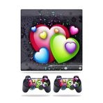 MightySkins Kaplama Sony Playstation 3 PS3 Slim Skins + 2 Controller Skins Sticker Love Me ile Uyumlu