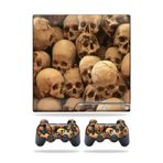MightySkins Kaplama Sony Playstation 3 PS3 Slim Skins + 2 Controller Skins Sticker Skull Pile ile Uyumlu