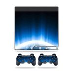 MightySkins Kaplama Sony Playstation 3 PS3 Slim Skins + 2 Controller Skins Sticker Space Flight ile Uyumlu