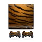 MightySkins Kaplama Sony Playstation 3 PS3 Slim Skins + 2 Controller Skins Sticker Tiger ile Uyumlu