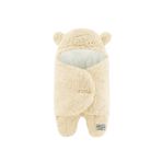 migie 0-4 Ay Bebek Dış Kundak Uyku Tulumu Kıvırcık Wellsoft Peluş Fildişi
