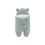 migie 0-4 Ay Bebek Dış Kundak Uyku Tulumu Kıvırcık Wellsoft Peluş Indigo
