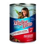 Miglior Gatto 24x405 gr Manzo Sığır Etli Yetişkin Kedi Konservesi
