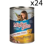 Miglior Gatto 24x405 gr Tavuklu ve Hindili Yetişkin Kedi Konservesi