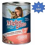 Miglior Gatto 6x405 gr Balıklı Yetişkin Kedi Konservesi