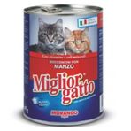 Miglior Gatto Parça Etli ve Biftekli 24x405 gr Konserve Kedi Maması