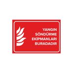 Mignatis 25x35 cm Yangın Söndürme Ekipmanları Buradadır Levhası