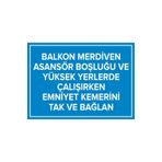 Mıgnatıs Balkon Merdiven Asansör Boşluğu Vb Kemerini Tak Ve Bağlan Levhası - Sac Malzeme 50X70Cm