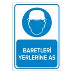 MIGNATIS - Baretleri Yerlerine As Levhası - Sac Malzeme 50x70cm