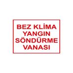Mıgnatıs Bez Klima Yangın Söndürme Vanası Levhası - Sac Malzeme 50X70Cm