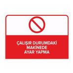 MIGNATIS - Çalışır Durumdaki Makinede Ayar Yapma Levhası - Sac Malzeme 35x50cm