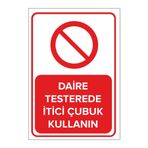 Mıgnatıs Daire Testerede Itici Çubuk Kullanın Levhası - Sac Malzeme 50X70 Cm
