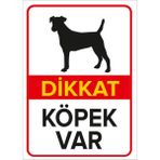 Mıgnatıs - Dikkat Köpek Var Levhası Rottweiler - Sac Malzeme 50 x 70 cm