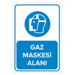 Mıgnatıs Gaz Maskesi Alanı Levhası - Sac Malzeme 50X70Cm