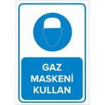 Mıgnatıs - Gaz Maskesi Kullan Levhası - Sac Malzeme 35 x 50 cm