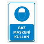 Mıgnatıs Gaz Maskesi Kullan Levhası - Sac Malzeme 50X70Cm