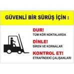 MIGNATIS - Güvenli Bir Sürüş İçin Levhası - Sac Malzeme 25x35cm
