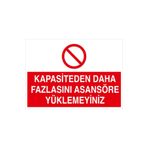 Mıgnatıs Kapasiteden Daha Fazlasını Asansöre Yükleme Levhası - Sac Malzeme 50X70Cm