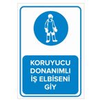 Mıgnatıs Koruyucu Donanımlı Iş Elbiseni Giy Levhası Saç Malzeme 25X35Cm