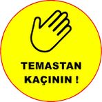 Mıgnatıs Temastan Kaçının Ayak İzi Duvar Ve Zemin İçin Sticker 35 x 35 cm 5'li Syl19 - 5 Adet