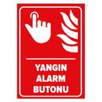 Mıgnatıs Yangın Alarm Buton Levhası - Sac Malzeme 50X70Cm