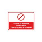 Mıgnatıs Yangın Çıkış Kapısının Önünü Kapatmayın Levhası - Sac Malzeme 50X70Cm