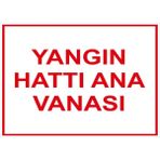 Mıgnatıs - Yangın Hattı Ana Vanasi Levhası - Sac Malzeme 50 x 70 cm