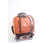 Migno Migno Prestige Model Şeffaf Kedi Köpek Taşıma Çantaları Büyük - Turuncu - 46 x 22 x 46 cm
