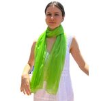 MIGURA Kadınlar için şal, başörtüsü, atkı, aksesuar, fular, duvak, kaşmir, Filistin tarzı, yaz ve kış için, ipek, viskoz, açık yeşil, açık yeşil, uyarlanabilir, açık yeşil, Adaptable