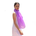 MIGURA Kadınlar için şal, başörtüsü, atkı, aksesuar, fular, duvak, kaşmir, Filistin tarzı, yaz ve kış için, ipek, viskoz, mor, mor, mor, uyarlanabilir, Eflatun Mor, Adaptable