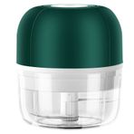 Mihaly 100mL Mini Elektrikli Sarımsak Doğrayıcı Çok Fonksiyonlu Gıda Doğrayıcı USB Şarjlı Sarımsak Öğütücü Sebzeleri Meyveleri Soğanları Sarımsakları Salata Kemiksiz Etleri Doğrama İçin Kıyma Kesici