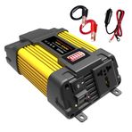 Mihaly 300W Araç İnvertörü, 12V - 220V AC Dönüştürücü, LED Pil Ekranlı, Evrensel Soketli Modifiye Sinüs İnvertörü USB Şarj Bağlantı Noktası Bilgisayarlar, Cep Telefonları, Fanlar ve için Açma-Kapama