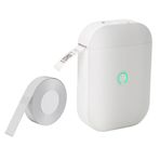 Mihaly D11 Etiket Yazıcı Cep Alı Telefon Gap Etiketleme Makinesi BT Kablosuz Termal Baskı 203 DPI Desteği 15mm Genişlik Yapışkan Etiket DIY Tarih Dergisi Çalışma Etiketi Android ile uyumlu iOS Ev Kapa